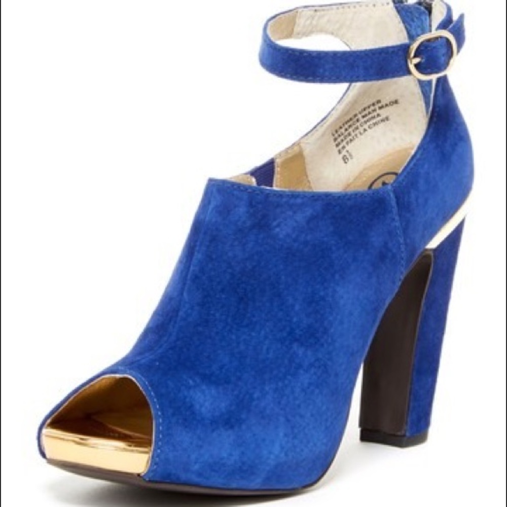 Seychelles nothing but trouble heels- Cobalt